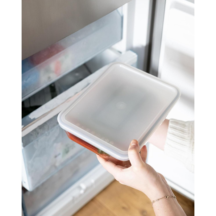 Набір скляних форм Pyrex Cook & Freeze з герметичними кришками (0,8 л, 1,5 л, 2,6 л, 4 л), для заморожування, без BPA