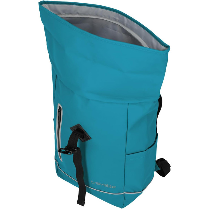 Водонепроникний рюкзак Travelite Rolltop 19 л для велосипеда та міста з відбивачами, синій