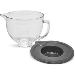 Миска для змішування KitchenAid KSM5GB, скляна з мірним маркуванням