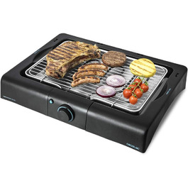 Електричний гриль Cecotec PerfectSteak 4200 Way, настільний, 2400 Вт, нержавіюча сталь, регульована висота, піддон для жиру, регулювання температури