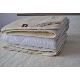 Наматрацник з овечої вовни Merino Wende, 100% меринос, WOOLMARK, 90x200 см