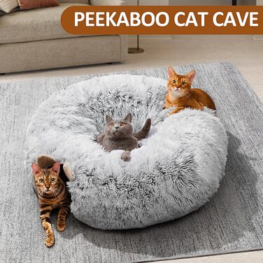 Тунель для котів LUKITO, іграшка для котів, м'яке котяче ліжко, великий тунель з двома входами, хатинка для кота, для домашніх котів