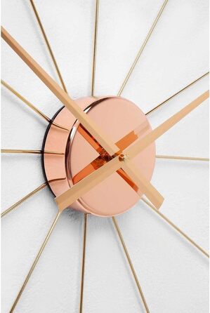 Настінний годинник Kare Design Like Umbrella, 100 см, хром, алюмінієва рама, сучасний мінімалізм