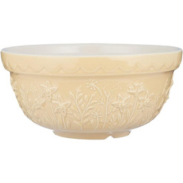Миска для тіста Mason Cash 2 л, 21 см, стійка до сколів, керамічна, Daffodil, для хліба, пирогів, піци