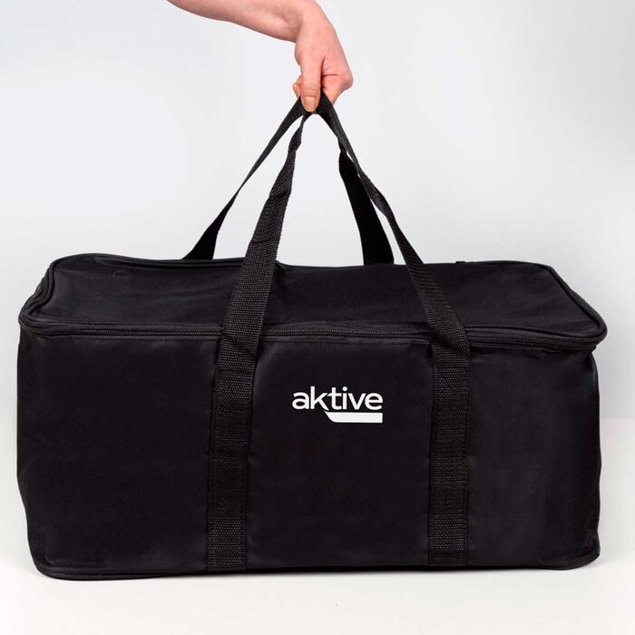 Портативний бездимний вугільний гриль Aktive, акумуляторний, прямокутний, з піддоном для жиру, 45x28x19 см, з сумкою для перенесення, для тераси та балкону