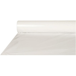 Біла скатертина-рулон Papstar з LDPE, 50x0,8 м, міцна, водостійка, для дому та свят