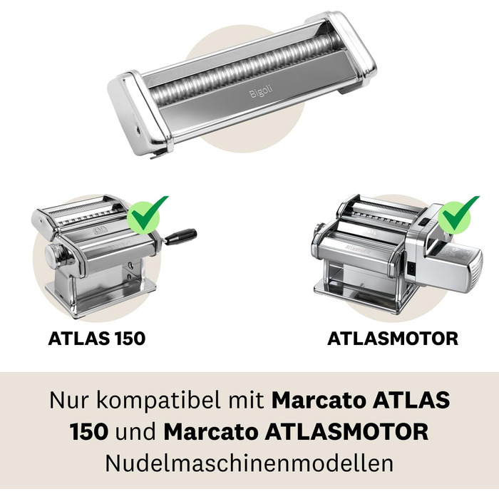 Насадка для нарізки спагеті Marcato Atlas 150, срібляста, Італія