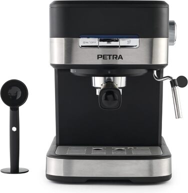Кавоварка Petra Barista Pro 1,5 л, ріжкова з капучинатором, для еспресо і капучино, 15 бар, 850 Вт