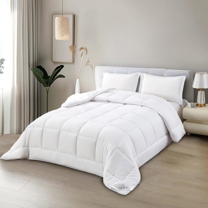 Ковдра зимова NORA HOME 240x260 см, 400 г/м², екстра тепла, мікрофібра, антиалергенна, сертифікат Oeko-TEX, модель Oslo