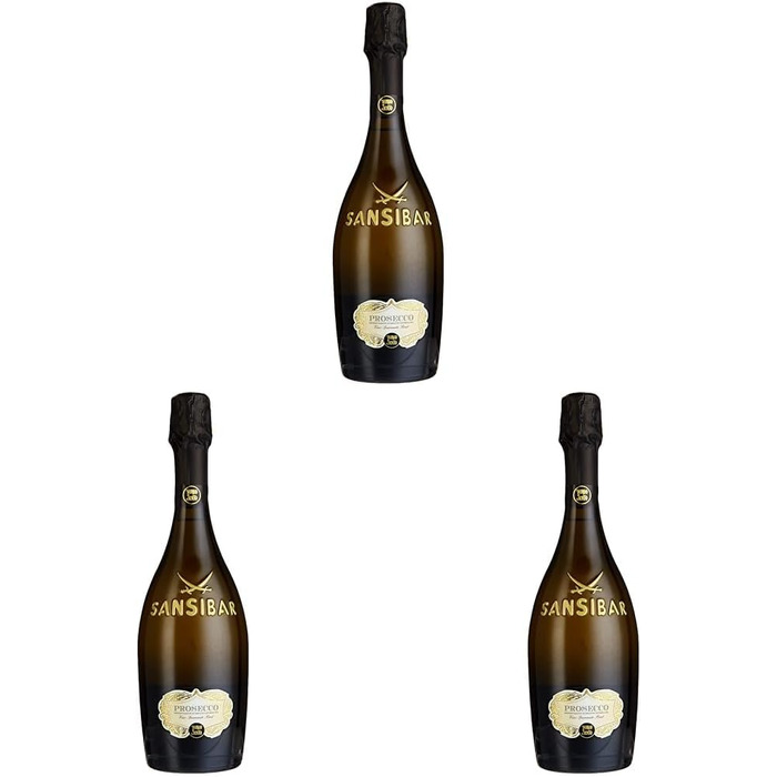 Ігристе вино Sansibar Prosecco Spumante, 0.75 л, набір 3 шт.