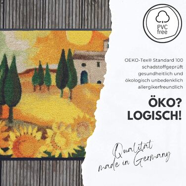 Килимок для підлоги Salonloewe Rosina Wachtmeister Serafino & Friends 50x75 см, вхідний, миючий, для дому, з котами, кольоровий