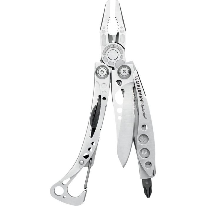 Leatherman Skeletool багатофункціональний інструмент 7 в 1 з нержавіючої сталі, легкий мультитул для дому та подорожей