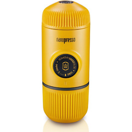 Портативна кавоварка WACACO Nanopresso, 18 бар, ручна, для подорожей, кемпінгу та походів, жовта