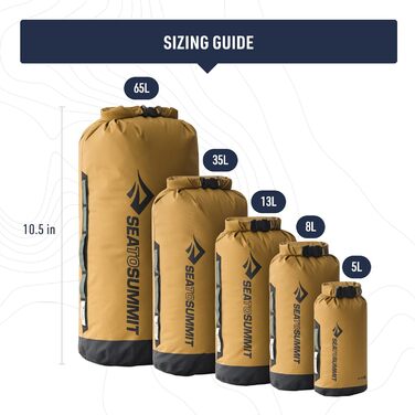 Водонепроникна сумка Sea to Summit Big River Dry Bag з роликовим замком, міцна, з ручками, кріпленням і D-кільцем для водного спорту