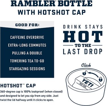 Термос-пляшка YETI Rambler 354 мл з кришкою HotShot, лайм