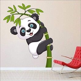 Наклейка на стіну Wow Interiors Panda з ПВХ для дитячої кімнати, 1 шт.