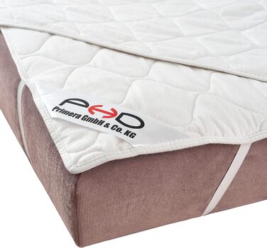 Наматрацник PHD Primera Natural 200x200 см, 100% бавовна, захист для матраца, бокс-спрінг та топера, прати при 40°C