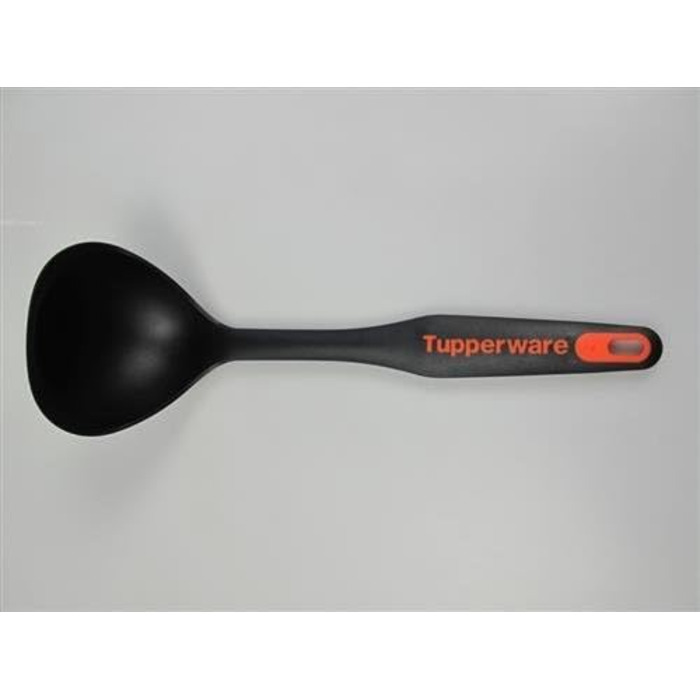 Кухонна ложка Tupperware Griffbereit, чорна з помаранчевим, нейлонова, для супу та соусів