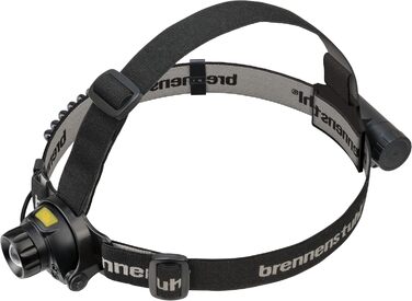 Ліхтар-налобний Brennenstuhl LuxPremium LED з акумулятором, сенсором та USB, 400 лм, OSRAM, червоне світло, IP44, до 50 годин роботи
