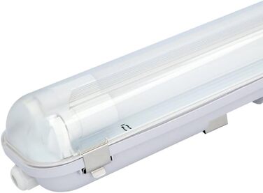 Світильник LED HOFTRONIC 150см 60Вт 10500лм холодне світло, IP65, водонепроникний, без мерехтіння, з'єднуваний, T8, для гаража, майстерні, офісу, підвалу (110лм/Вт, 6000K)