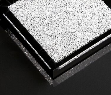 Розкішна підставка під посуд із кристалами Swarovski, чорна, 1 шт. – елегантний декор для столу
