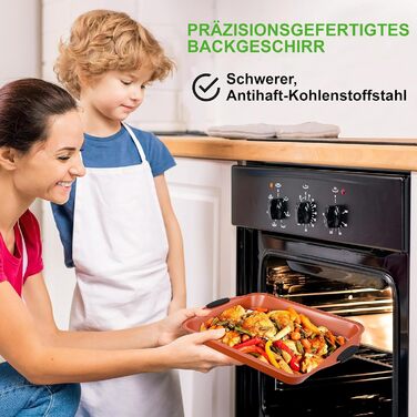 Набір форм для випікання NutriChef 10 предметів – форми для кексів, пирогів, хліба, мафінів, роз’ємна форма, кругла, прямокутна, для піци – антипригарне покриття