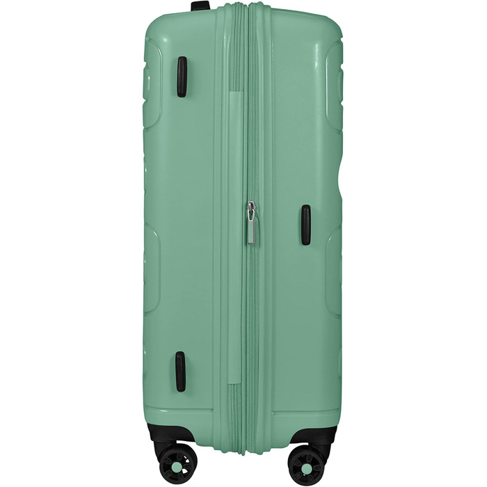 Валіза American Tourister Sunside Spinner 55 см, 35 л, чорна, розширювана, поліпропіленова, на колесах, для подорожей