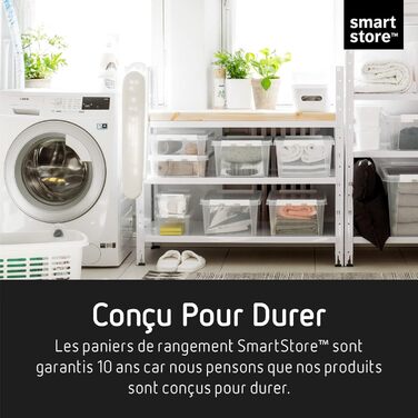 Набір із 10 контейнерів SmartStore Classic 2 л з кришкою, харчовий пластик, міцні кути, прозорі, 21x17x11 см, для зберігання продуктів, штабельовані, гарантія 10 років