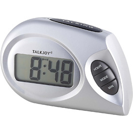 Говорячий годинник TalkJoy Profi з великим LCD-дисплеєм для незрячих та літніх людей, настільний будильник з озвучкою часу, допомога при порушенні зору