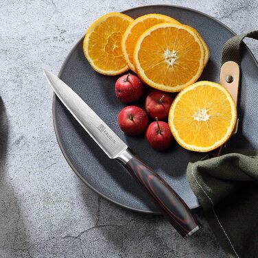 Професійний кухонний ніж PAUDIN 13 см із нержавіючої німецької сталі з ергономічною ручкою – універсальний шеф-ніж для кухні