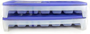 Контейнери для заморожування Tupperware з кришкою, набір 2 шт., лотки для льоду, фіолетовий і синій, P 20006