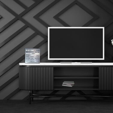 LED годинник-слова Bada Bing сріблястий, німецька мова, металева настінна та настільна безшумна годинник із USB, сучасний дизайн, подарунок для чоловіків, офісу, вітальні