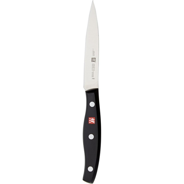 Ніж для нарізання та очищення ZWILLING Twin Pollux, 10 см, нержавіюча сталь, пластиковий руків'я, чорний