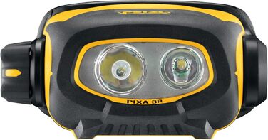 Налобний ліхтар PETZL Pixa 3R ATEX, акумуляторний, чорний/жовтий, універсальний розмір