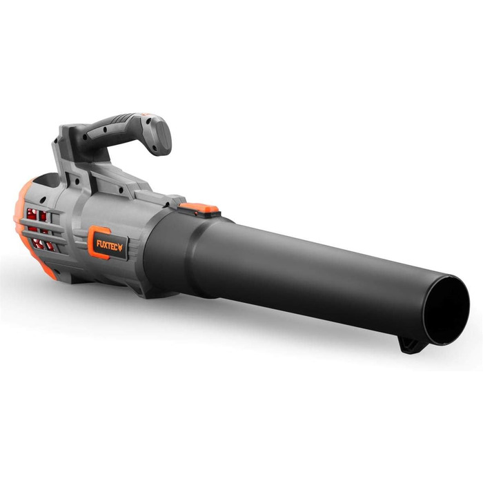 Акумуляторний повітродув FUXTEC 20V FX-E1LB20 з 2 акумуляторами Li-Ion 2Ah та зарядною станцією 2,4A, для саду, доріжок і подвір'я, тиха робота, швидкість до 38 м/с