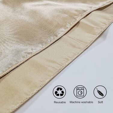 Kalopro 12 шт. золоті тканинні серветки, сатинові, 50,8x50,8 см, багаторазові, поліестер, для весілля, вечірки, Різдва, декор столу
