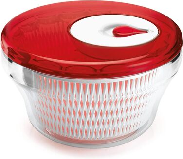 Сушарка для салату Guzzini Kitchen Active Design, червона, Ø28 x 18 см
