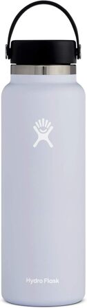 Термос-гідрофляга HYDRO FLASK 1180 мл із нержавіючої сталі, ізольована спортивна пляшка для води з герметичною кришкою та ремінцем, підходить для посудомийної машини, колір Fog