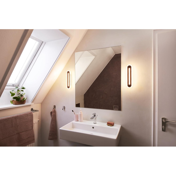 Розумна світлодіодна лампа для ванної LEDVANCE Orbis Bath, 1200 Лм, 3000-6500K, 30 см, IP44, Wi-Fi, диммована, керування через додаток і голосовий асистент