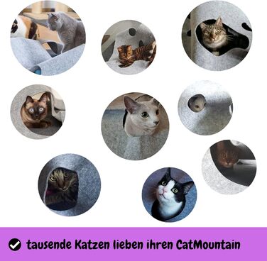 Інтерактивний килим-тунель для котів CatMountain®, іграшка для кошенят та дорослих котів