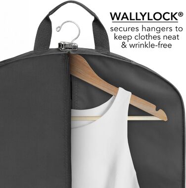 Дорожній чохол для суконь WallyBags, три складання, 152 см, темно-синій/чорний
