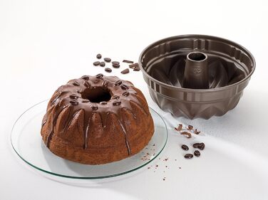 Форма для випічки кексу Dr. Oetker Gugelhupf 25 см, кругла, антипригарна, з захистом від протікання, коричнева