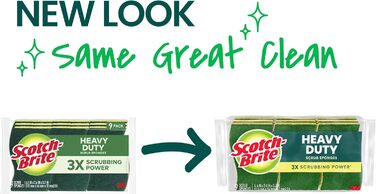 Scotch-Brite міцні губки для чищення кухні та дому, безпечні для неемальованого посуду, 9 шт.