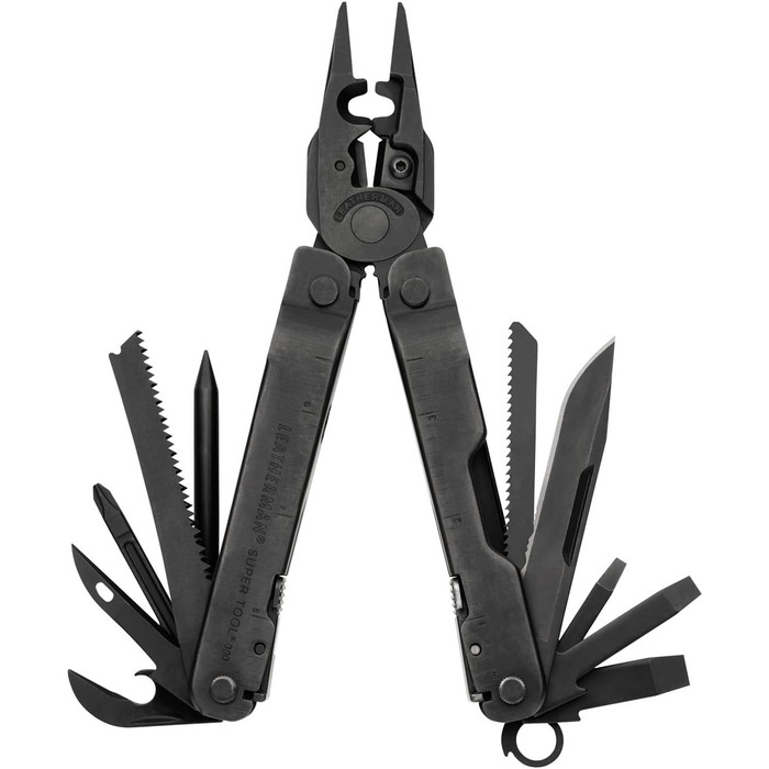 Мультитул Leatherman Super Tool 300, 19-в-1, з міцними плоскогубцями, у чорному кольорі, з чохлом MOLLE, для складних робіт