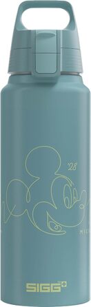 Алюмінієва пляшка для води SIGG WMB ONE 0,75/1 л Disney Mickey Mouse, швейцарська, сертифікат ClimatePartner, для газованої води, герметична, легка, BPA-free, для туризму