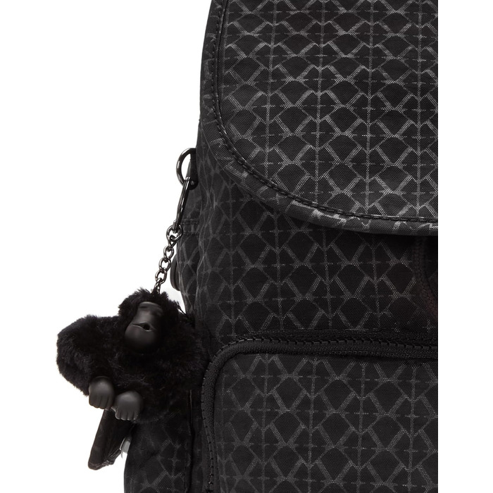 Рюкзак Kipling CITY PACK середній, коричневий, вишивка Signature