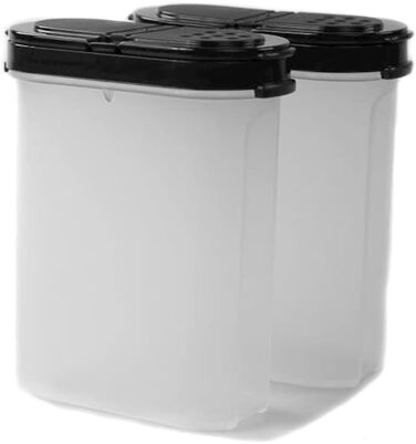 Tupperware Великий контейнер для спецій 270 мл, чорний, 2 шт.