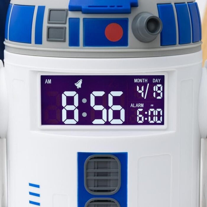 Будильник R2D2 Star Wars з USB, офіційний мерч, звуки R2D2, декор для фанатів