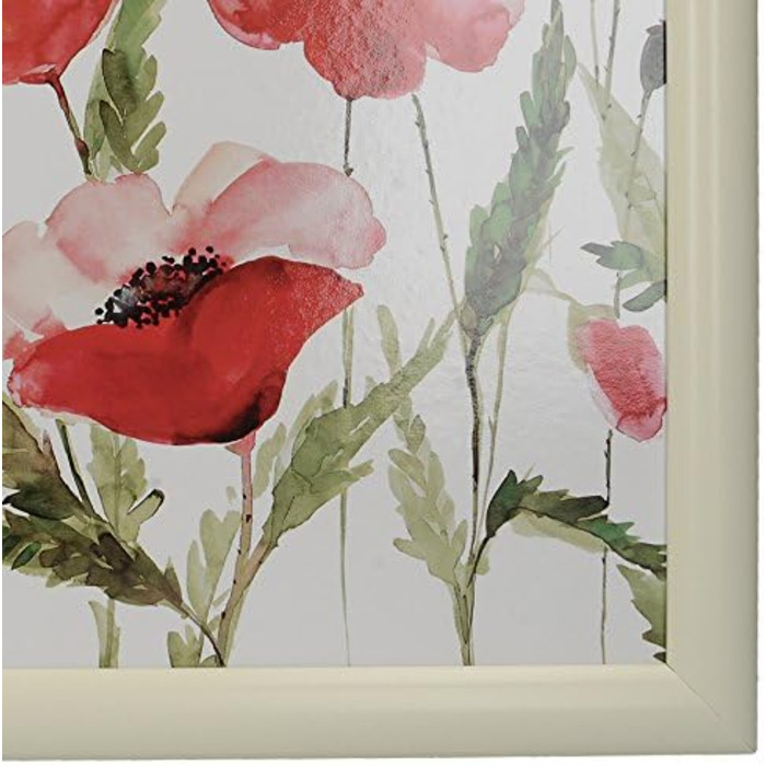 Креативне підкладне столик-лоток CreativeTops Watercolour Poppy з подушкою, багатофункціональний піднос для сніданку в ліжко чи на диван, з м'якою основою, 43,5×34 см, різнокольоровий, з малюнком маків