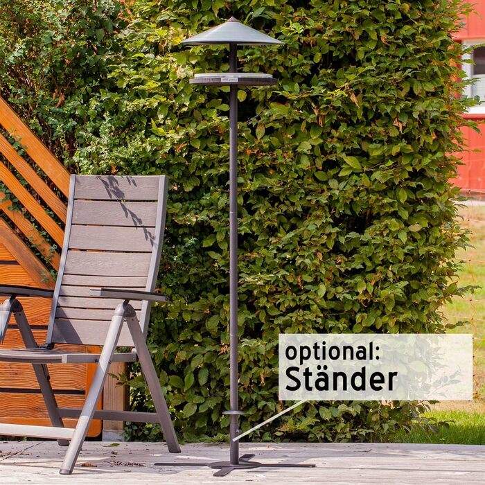 Пташиний будиночок VOSS.garden Skagen — данський дизайн, для підвішування або встановлення, оцинкований дах, годівничка для птахів